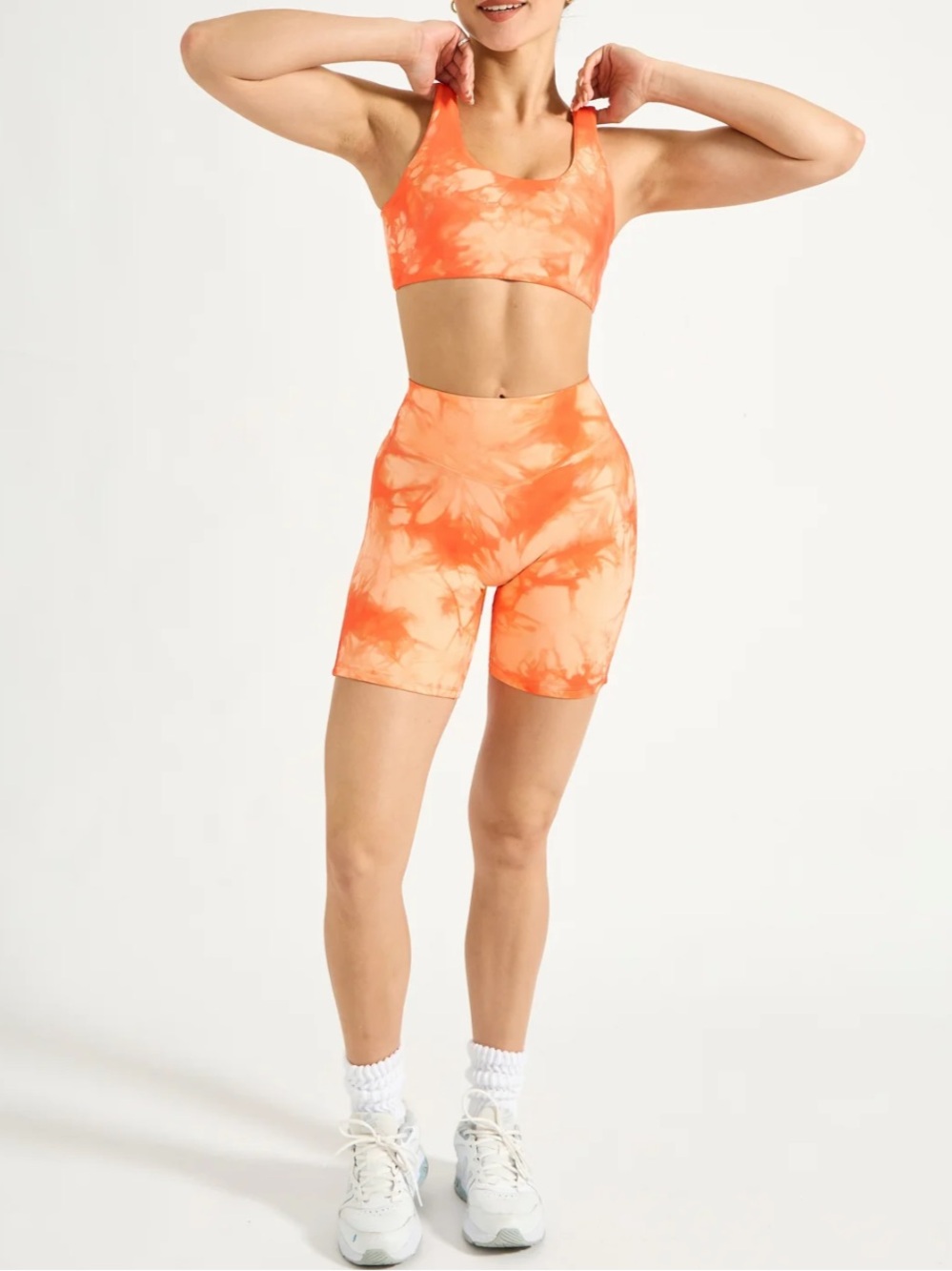 BuffBunny Double Dip Butter Set Peach Rings Tie Dye Size M